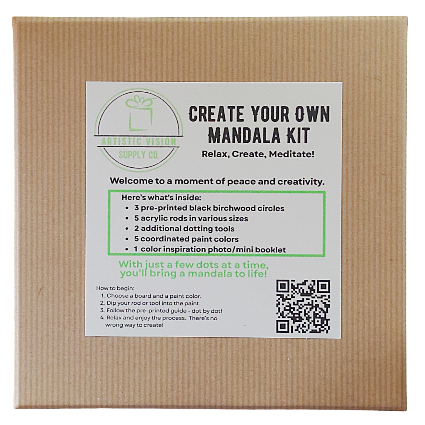 Create Your Own Mandala Kit - Perfectly Deserted