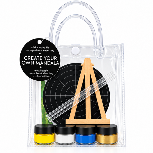 Go Sabres! Blue and Gold Buffalo Hockey Inspired Mini Mandala Kit