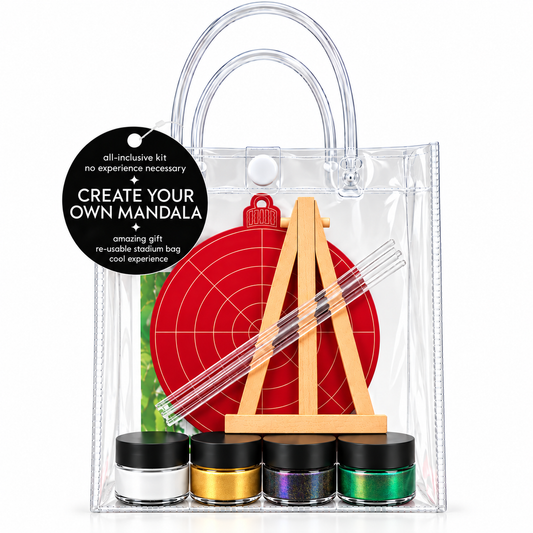 Red Christmas Ornament Mini Mandala Kit