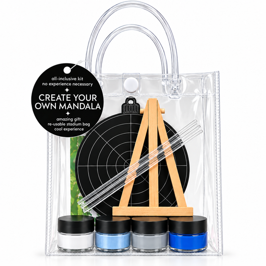Blue Christmas Holiday Ornament Mini Mandala Kit