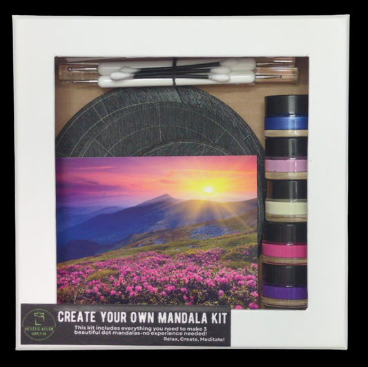 Create Your Own Mandala Kit - Purple Mountains